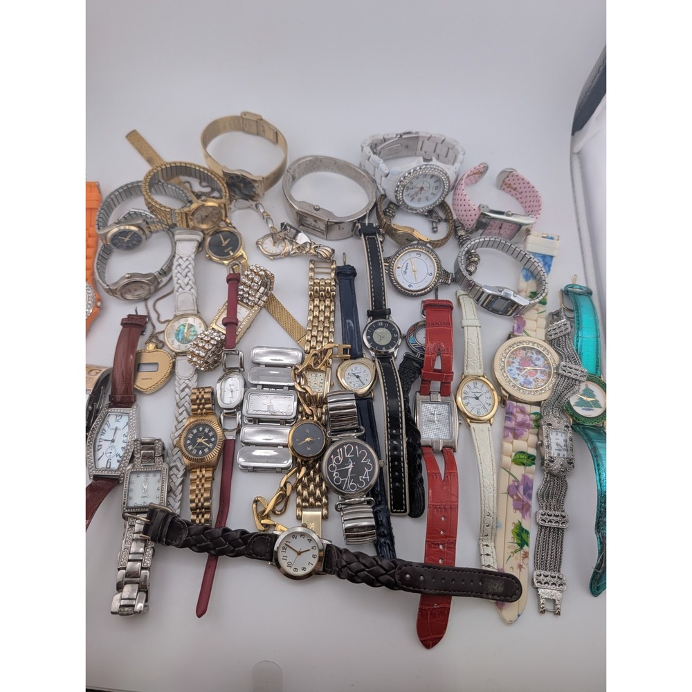 Three Pound Women's Watch Lot- Timex, Brighton, DKNY- For Parts/Repair